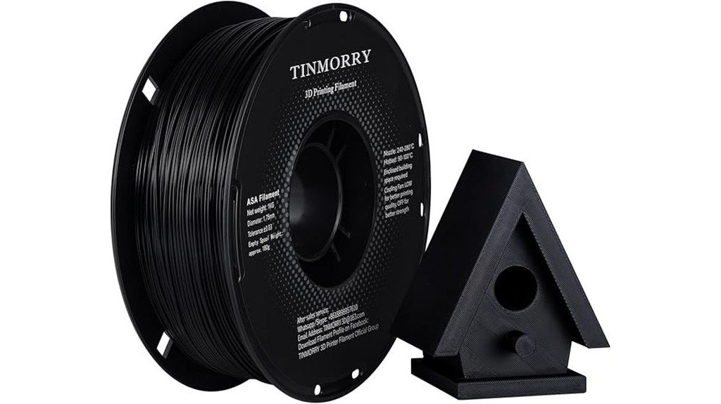 black 3d printer filament