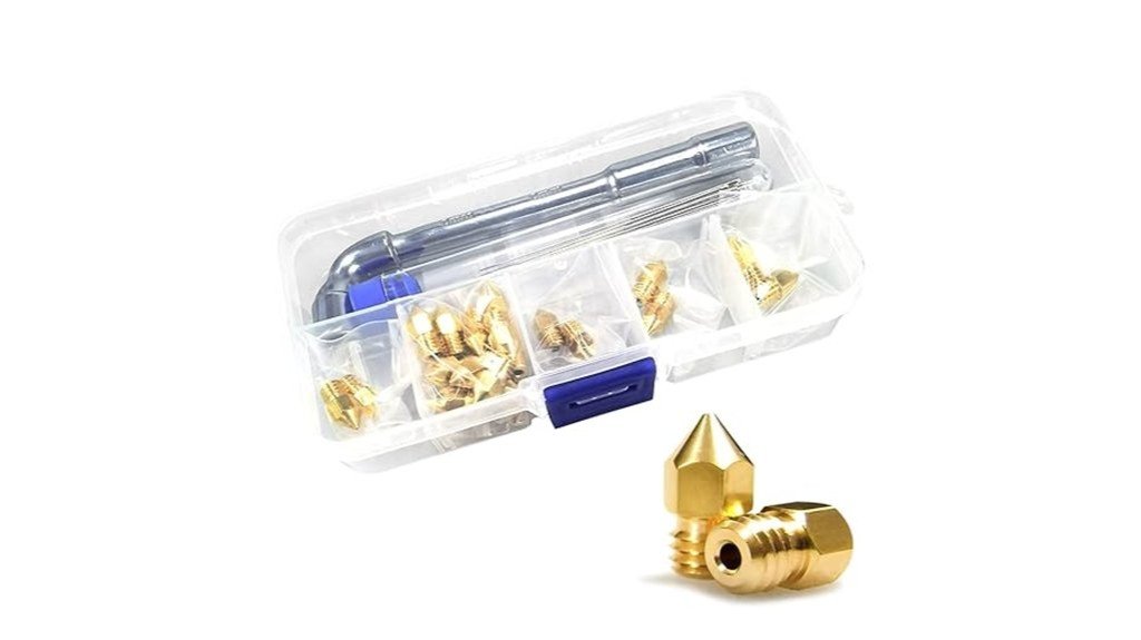 brass nozzles with tools