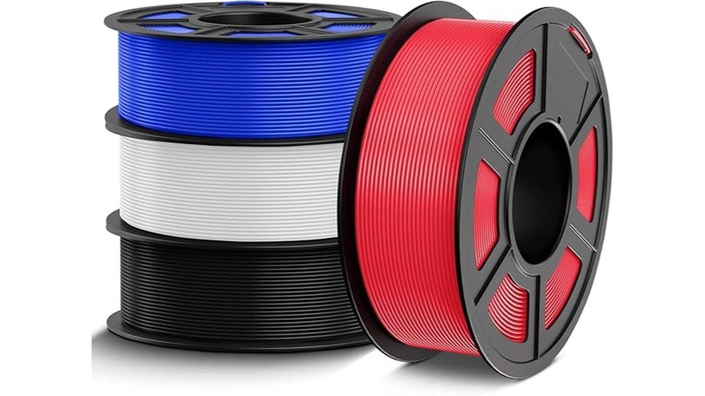 colorful petg filament bundle