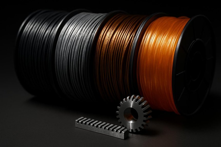 durable filaments for gears