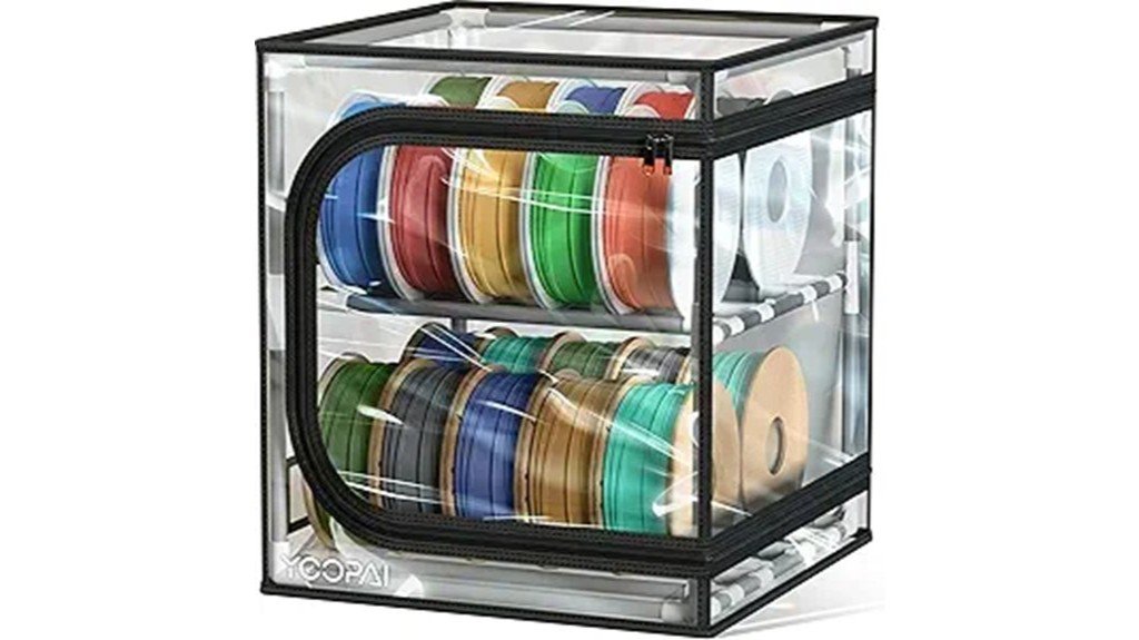 filament storage with desiccants