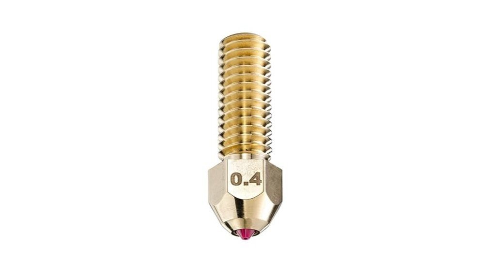 hardened nozzle for printers
