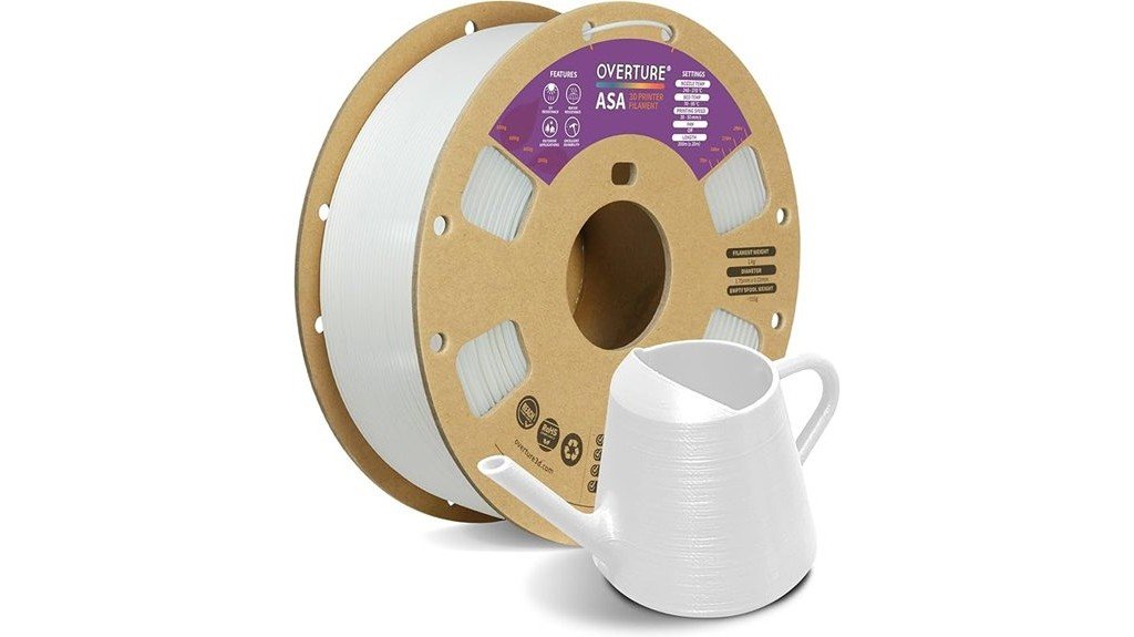 white 3d printer filament